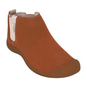 KEEN Womens Mosey Chelsea Leather Pull On Ankle Boot, Size 9.5